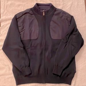 Men’s Navy Orvis XL Full Zip lined sweater